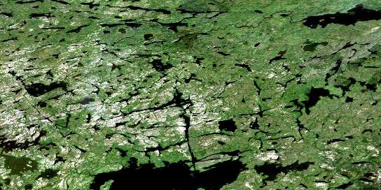 Bolton Lake Satellite Map 053L05 at 1:50,000 scale - National Topographic System of Canada (NTS) - Orthophoto