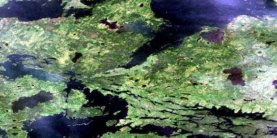Air photo: Kanuchuan Rapids Satellite Image map 053L07 at 1:50,000 Scale