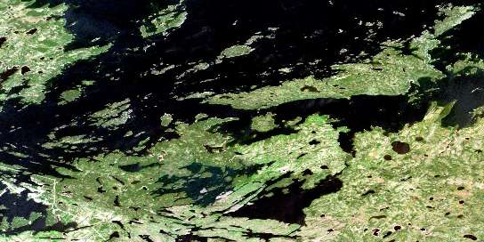 Air photo: Gods Lake Satellite Image map 053L09 at 1:50,000 Scale