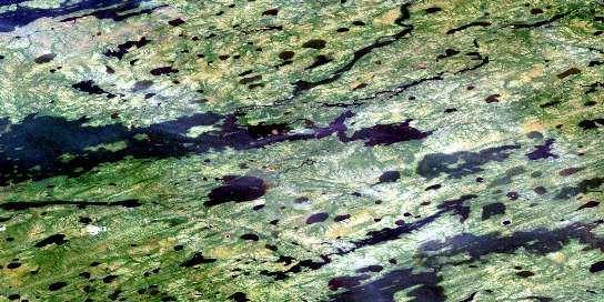Air photo: Powstick Lake Satellite Image map 053M04 at 1:50,000 Scale