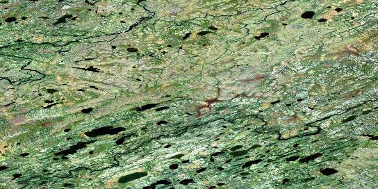 Palmer Lake Satellite Map 053M10 at 1:50,000 scale - National Topographic System of Canada (NTS) - Orthophoto