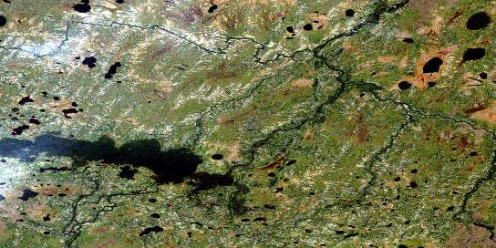 Air photo: Red Cross Lake Satellite Image map 053N02 at 1:50,000 Scale