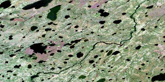 Semmens River Satellite Map 053N04 at 1:50,000 scale - National Topographic System of Canada (NTS) - Orthophoto