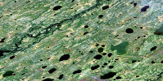 Oskatukaw Lake Satellite Map 053N05 at 1:50,000 scale - National Topographic System of Canada (NTS) - Orthophoto