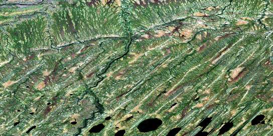 Yakawosis Creek Satellite Map 053N14 at 1:50,000 scale - National Topographic System of Canada (NTS) - Orthophoto