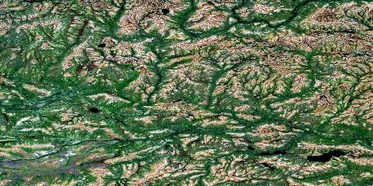 No Title Satellite Map 053O08 at 1:50,000 scale - National Topographic System of Canada (NTS) - Orthophoto