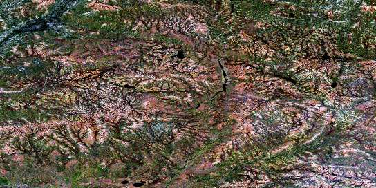 No Title Satellite Map 053O10 at 1:50,000 scale - National Topographic System of Canada (NTS) - Orthophoto