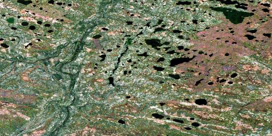 Air photo: Sombert Lake Satellite Image map 053O15 at 1:50,000 Scale
