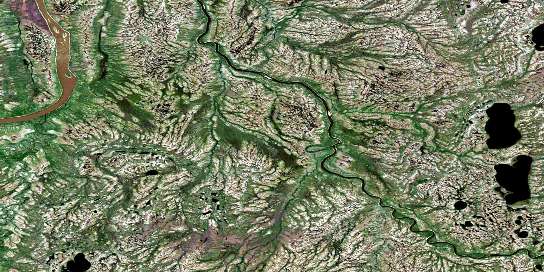 No Title Satellite Map 053P01 at 1:50,000 scale - National Topographic System of Canada (NTS) - Orthophoto