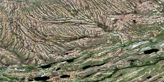 Many Branches Lake Satellite Map 053P03 at 1:50,000 scale - National Topographic System of Canada (NTS) - Orthophoto