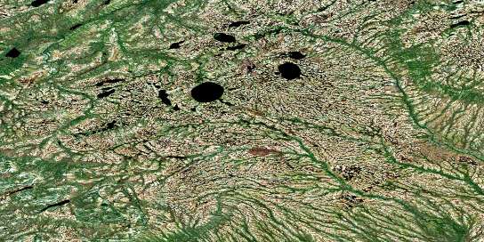 Mathew Lake Satellite Map 053P06 at 1:50,000 scale - National Topographic System of Canada (NTS) - Orthophoto