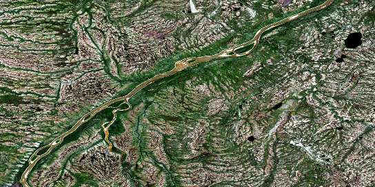 Air photo: Usiske River Satellite Image map 053P08 at 1:50,000 Scale