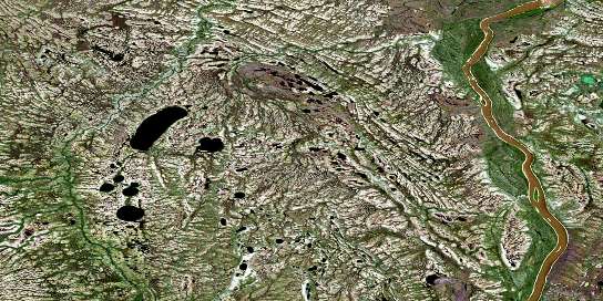 No Title Satellite Map 053P09 at 1:50,000 scale - National Topographic System of Canada (NTS) - Orthophoto
