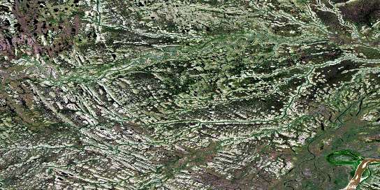 No Title Satellite Map 053P16 at 1:50,000 scale - National Topographic System of Canada (NTS) - Orthophoto