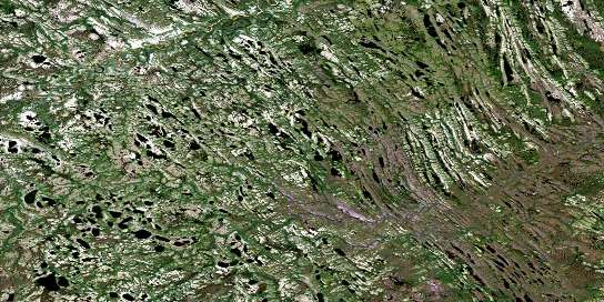 No Title Satellite Map 054A02 at 1:50,000 scale - National Topographic System of Canada (NTS) - Orthophoto