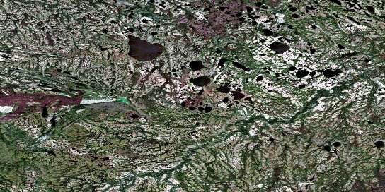 Air photo: Mistahayo Lake Satellite Image map 054A03 at 1:50,000 Scale