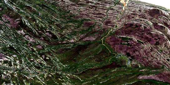 Majikun Creek Satellite Map 054A08 at 1:50,000 scale - National Topographic System of Canada (NTS) - Orthophoto