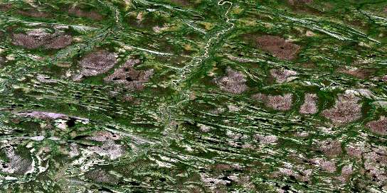 No Title Satellite Map 054A11 at 1:50,000 scale - National Topographic System of Canada (NTS) - Orthophoto