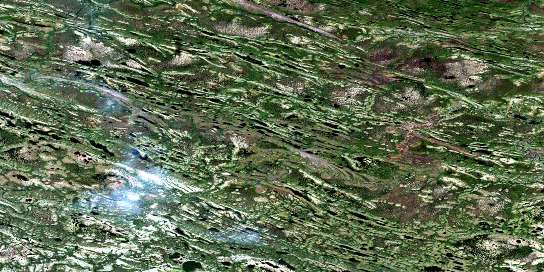 No Title Satellite Map 054A12 at 1:50,000 scale - National Topographic System of Canada (NTS) - Orthophoto
