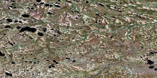 Air photo: Minaker Lake Satellite Image map 054B10 at 1:50,000 Scale