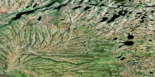 Fifer Lake Satellite Map 054C05 at 1:50,000 scale - National Topographic System of Canada (NTS) - Orthophoto