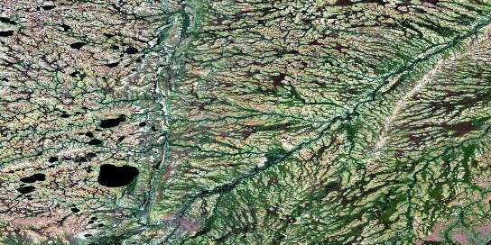 Bastable Lake Satellite Map 054C06 at 1:50,000 scale - National Topographic System of Canada (NTS) - Orthophoto