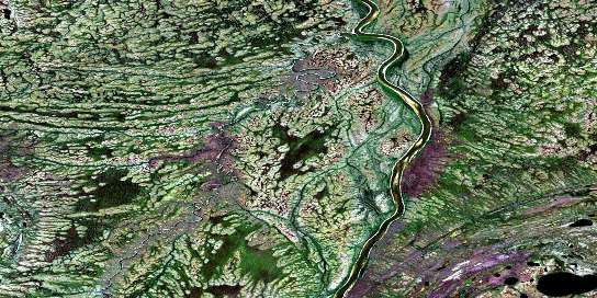 Prost Creek Satellite Map 054C10 at 1:50,000 scale - National Topographic System of Canada (NTS) - Orthophoto