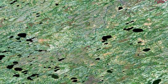 Lenora Lake Satellite Map 054D01 at 1:50,000 scale - National Topographic System of Canada (NTS) - Orthophoto