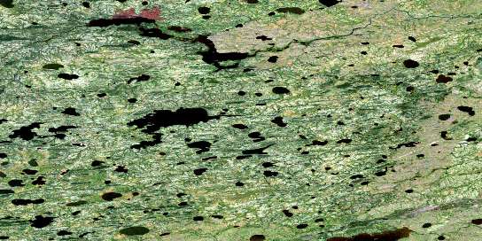 Air photo: Butnau Lake Satellite Image map 054D03 at 1:50,000 Scale