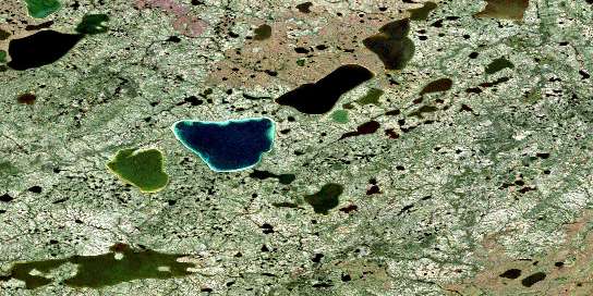 Air photo: Myre Lake Satellite Image map 054D15 at 1:50,000 Scale