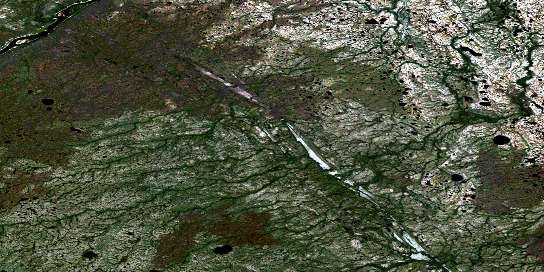 Air photo: Laforte Creek Satellite Image map 054E15 at 1:50,000 Scale