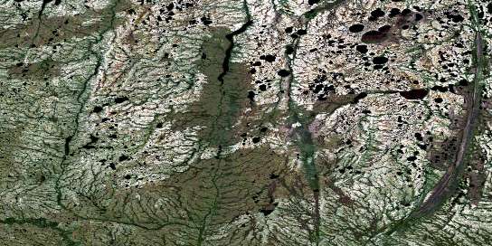 No Title Satellite Map 054F03 at 1:50,000 scale - National Topographic System of Canada (NTS) - Orthophoto