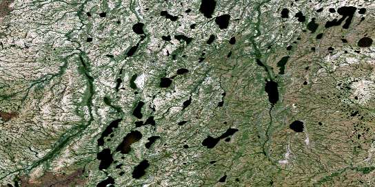 Dewar Lake Satellite Map 054F04 at 1:50,000 scale - National Topographic System of Canada (NTS) - Orthophoto