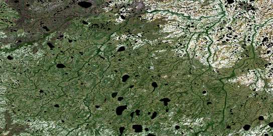 Brezino Creek Satellite Map 054F05 at 1:50,000 scale - National Topographic System of Canada (NTS) - Orthophoto