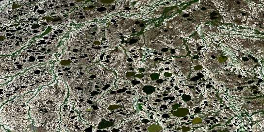 Brady Lake Satellite Map 054F11 at 1:50,000 scale - National Topographic System of Canada (NTS) - Orthophoto