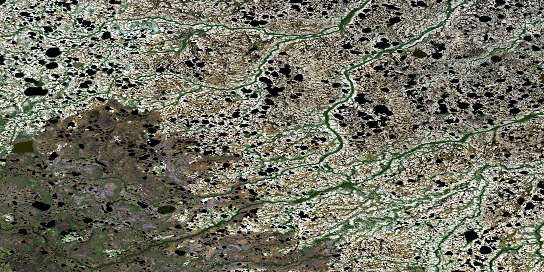 Hoot Creek Satellite Map 054F12 at 1:50,000 scale - National Topographic System of Canada (NTS) - Orthophoto