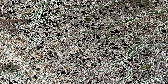 Beale Creek Satellite Map 054F13 at 1:50,000 scale - National Topographic System of Canada (NTS) - Orthophoto