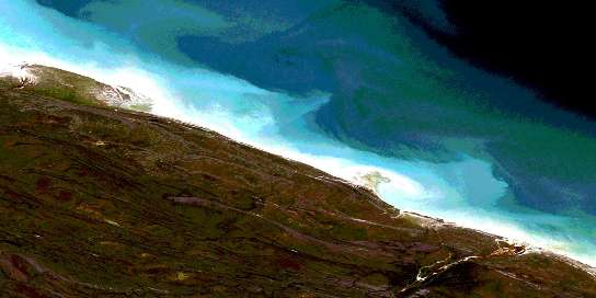 Air photo: Pemichiwunatapo Creek Satellite Image map 054G01 at 1:50,000 Scale