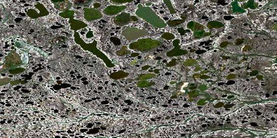 Fletcher Lake Satellite Map 054K04 at 1:50,000 scale - National Topographic System of Canada (NTS) - Orthophoto