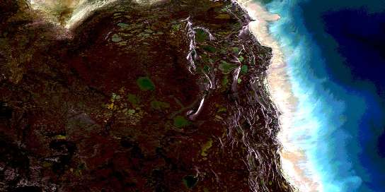 Air photo: White Whale River Satellite Image map 054K11 at 1:50,000 Scale