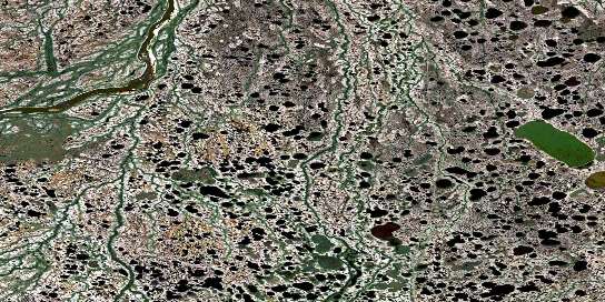 Cromarty Satellite Map 054L01 at 1:50,000 scale - National Topographic System of Canada (NTS) - Orthophoto