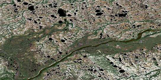 Air photo: Red Head Rapids Satellite Image map 054L02 at 1:50,000 Scale