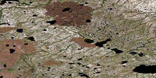 Knight Lake Satellite Map 054L04 at 1:50,000 scale - National Topographic System of Canada (NTS) - Orthophoto