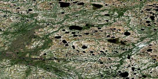 Dickens Lake Satellite Map 054L06 at 1:50,000 scale - National Topographic System of Canada (NTS) - Orthophoto