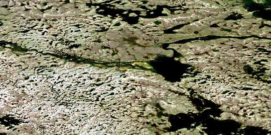 Ranger Seal Lake Satellite Map 055D05 at 1:50,000 scale - National Topographic System of Canada (NTS) - Orthophoto