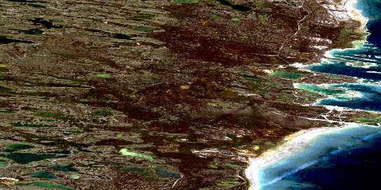 Air photo: Eskimo Point Satellite Image map 055E01 at 1:50,000 Scale