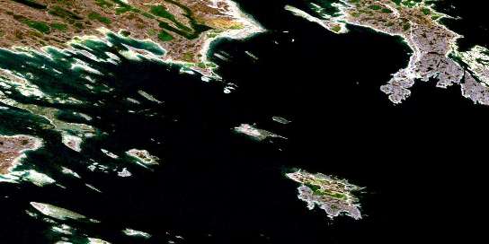 Air photo: Mistake Bay Satellite Image map 055K02 at 1:50,000 Scale