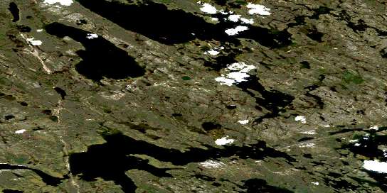 Savage Lake Satellite Map 055L06 at 1:50,000 scale - National Topographic System of Canada (NTS) - Orthophoto