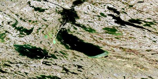 Mcmanaman Lake Satellite Map 055N08 at 1:50,000 scale - National Topographic System of Canada (NTS) - Orthophoto