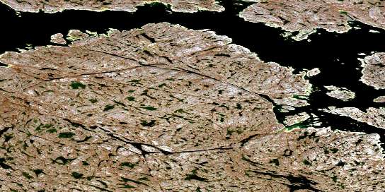 Air photo: Steep Bank Bay Satellite Image map 055O12 at 1:50,000 Scale